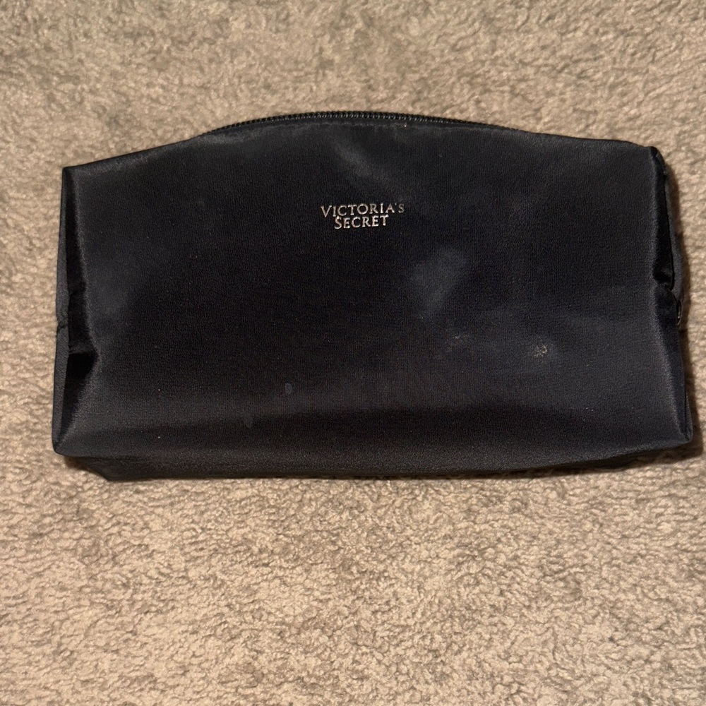 Victoria's Secret Elegant Black Toiletry Bag